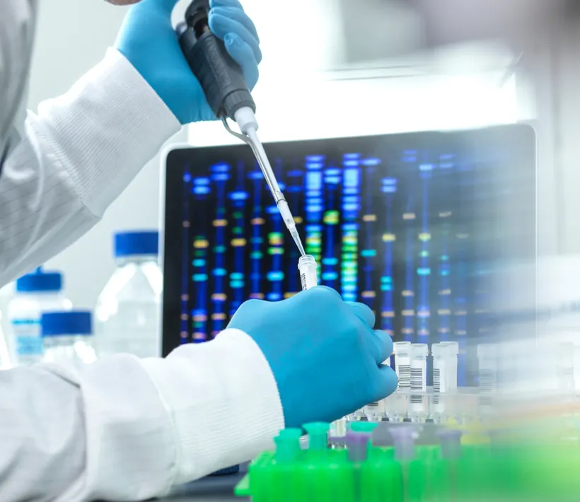 Análise genética de embriões em laboratório